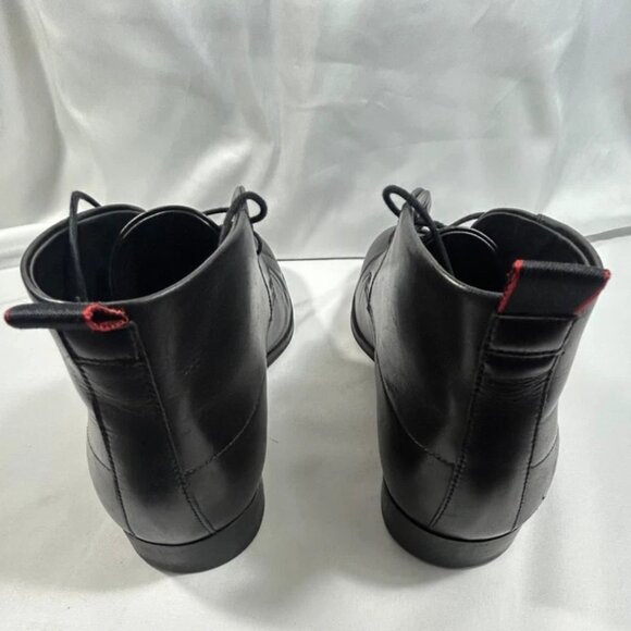 Hugo Boss Men's Black Leather Chukka Boots Ankle Style Size 9/42 - Picture 3 of 7